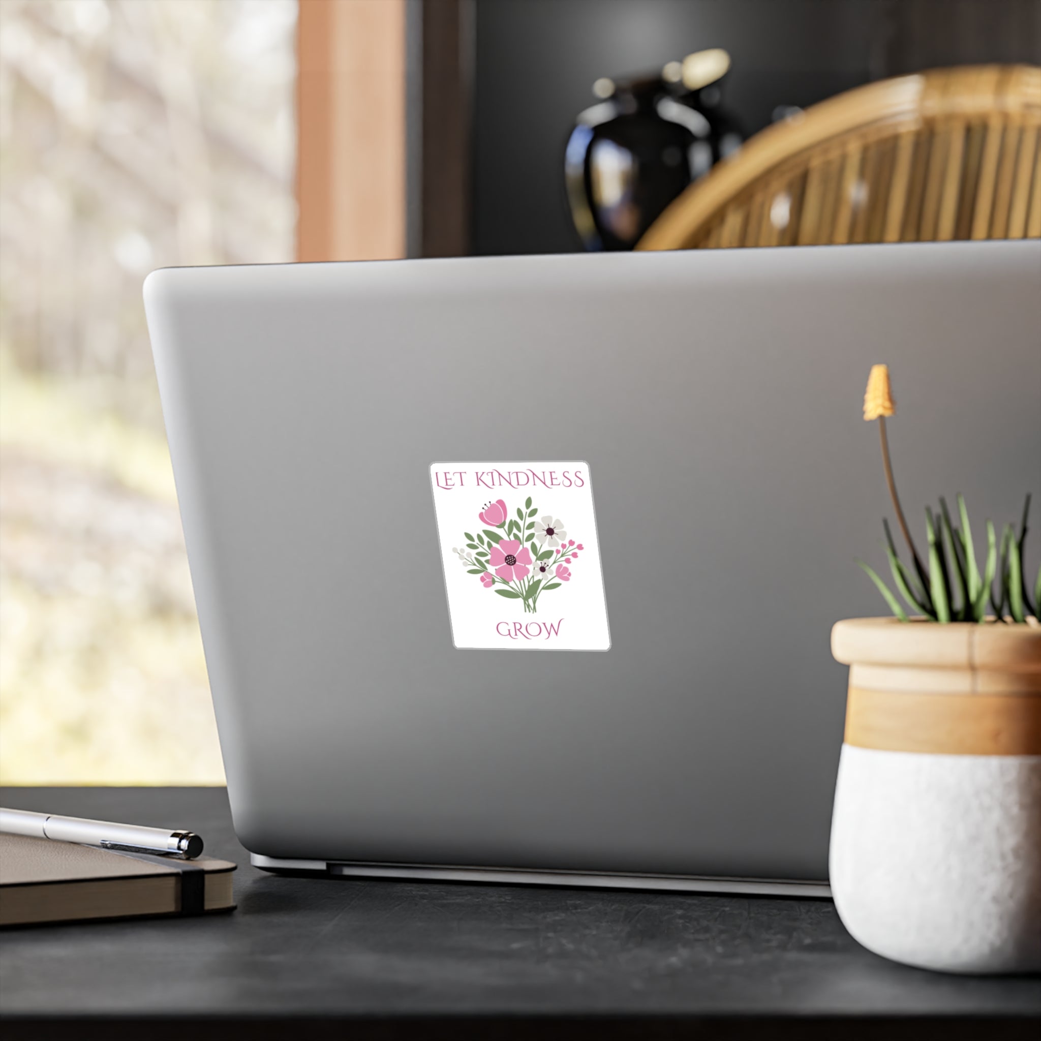 Let Kindness Grow Floral Sticker