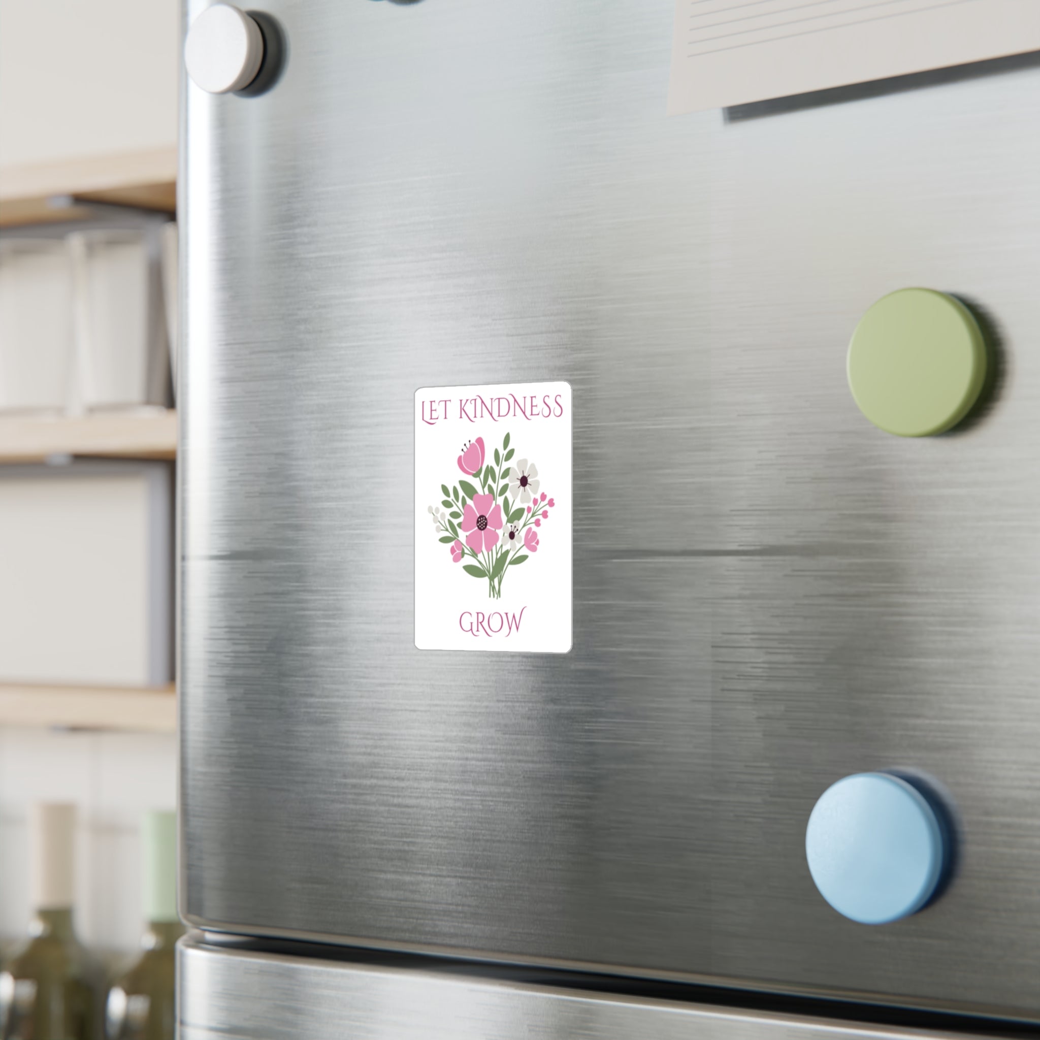 Let Kindness Grow Floral Sticker