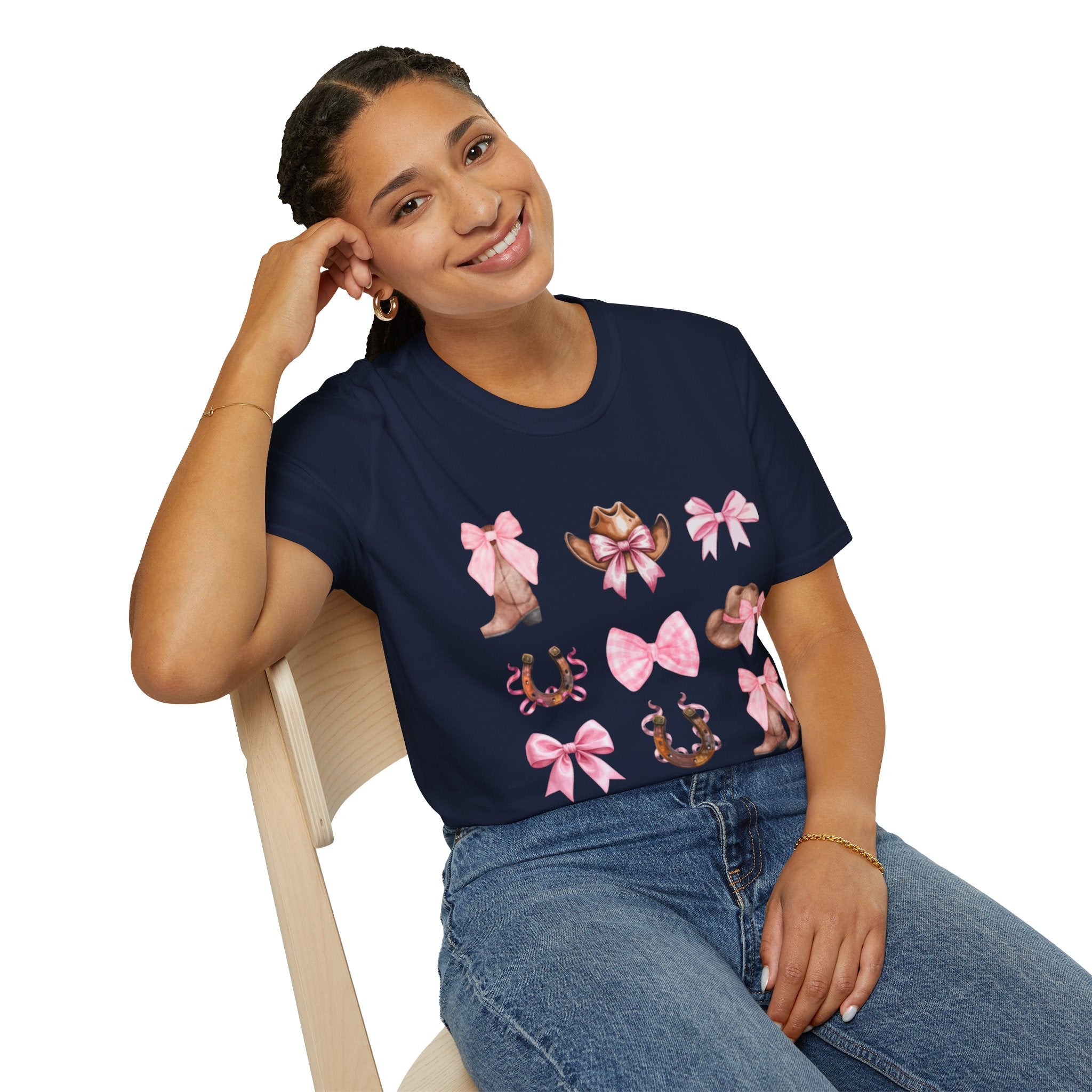 Cowgirl Pink Bows T-Shirt