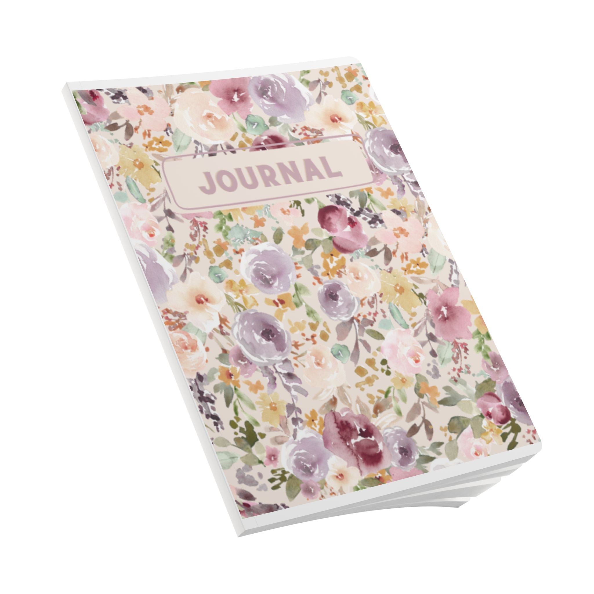 Floral Watercolor Softcover Journal