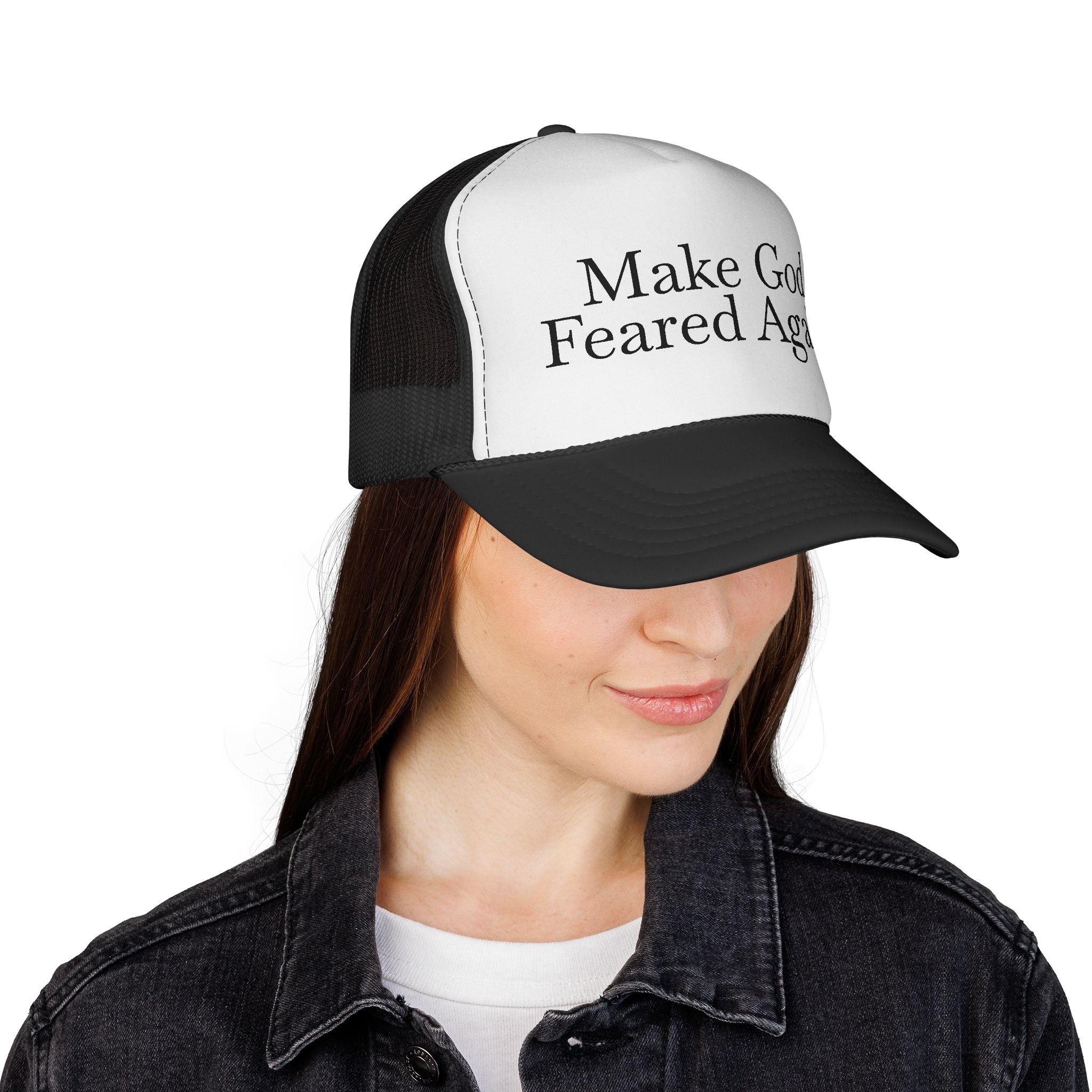 Make God Feared Again Trucker Hat – Bold Christian Message Cap