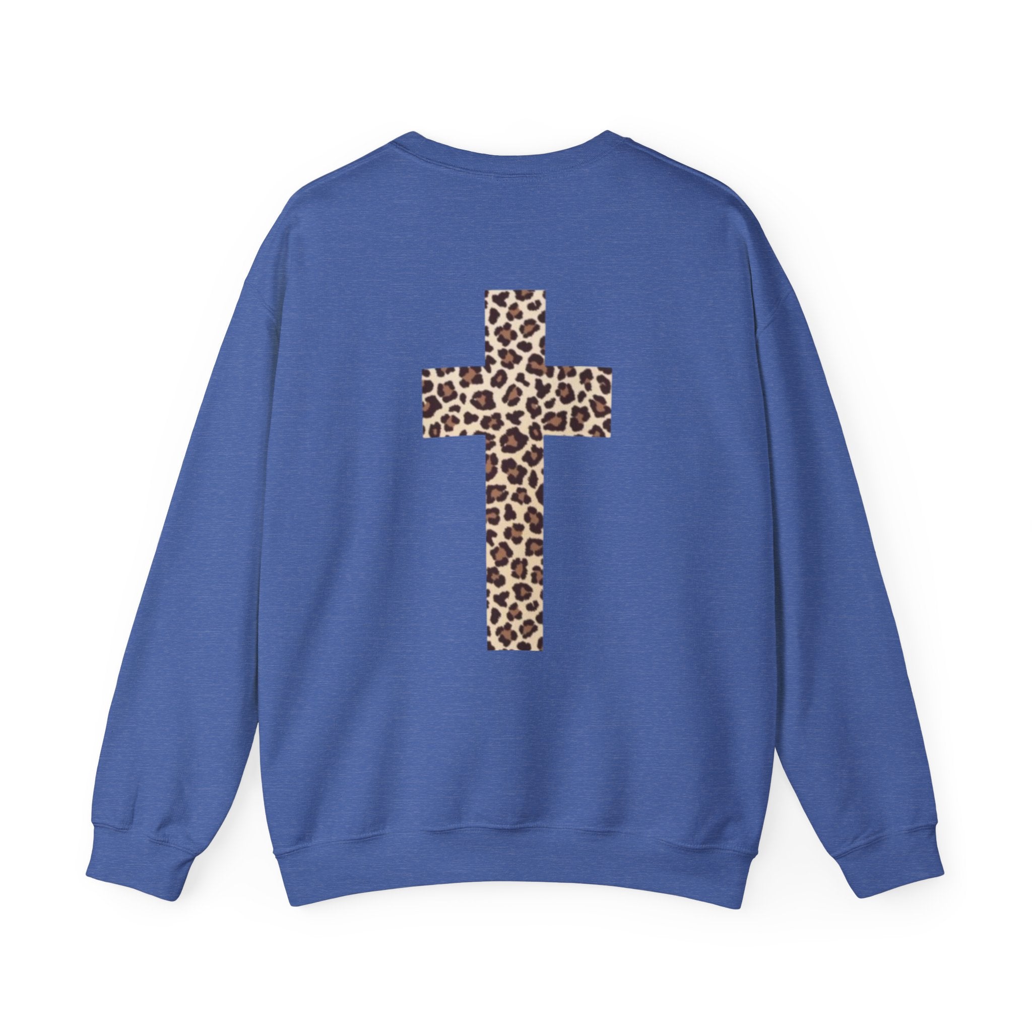 Leopard Cross Crewneck Sweatshirt