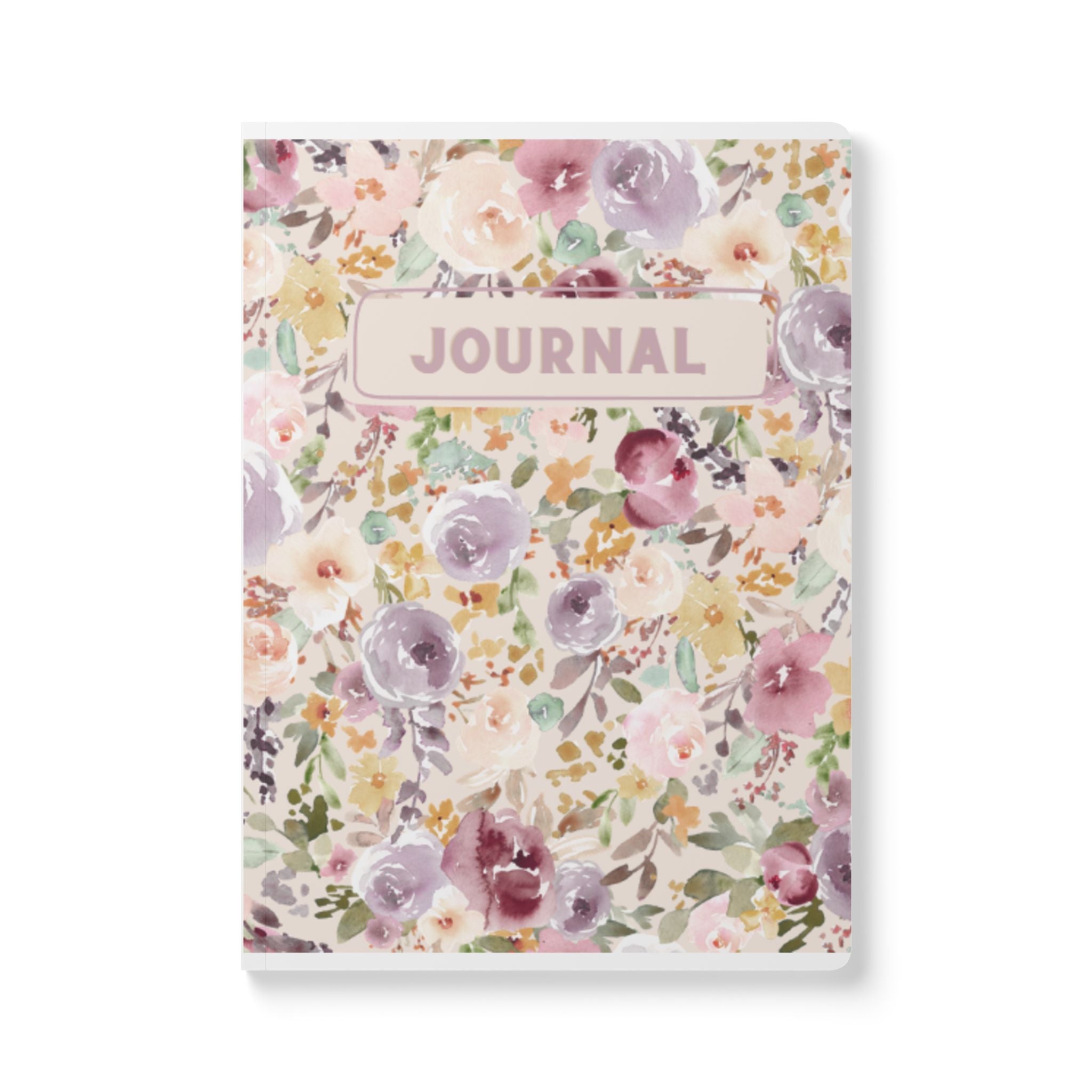 Floral Watercolor Softcover Journal