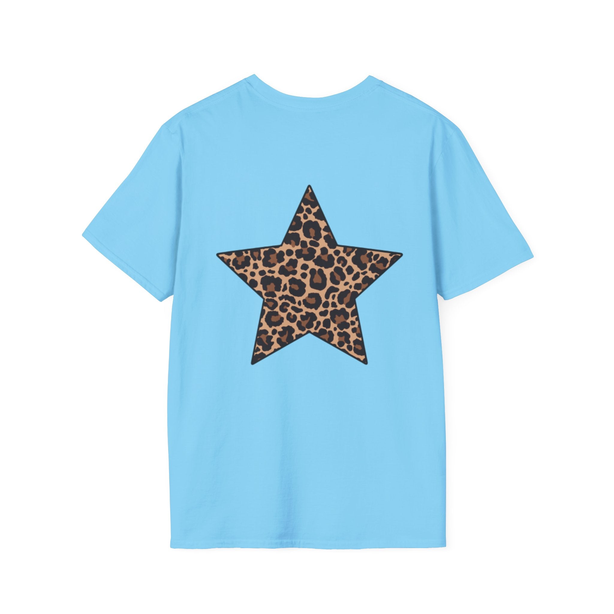 Leopard Star T‑Shirt — Animal Print Stars Graphic Tee