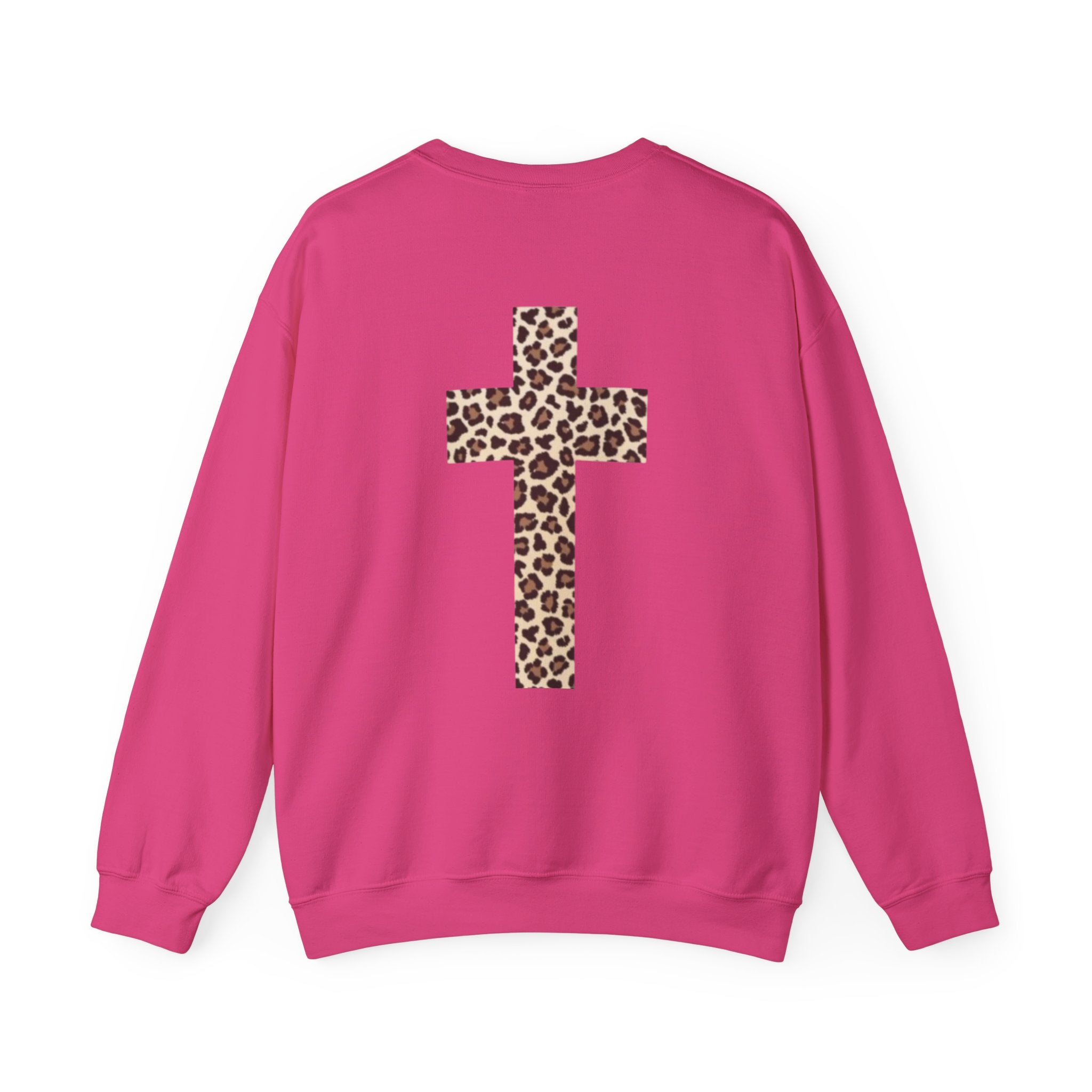 Leopard Cross Crewneck Sweatshirt