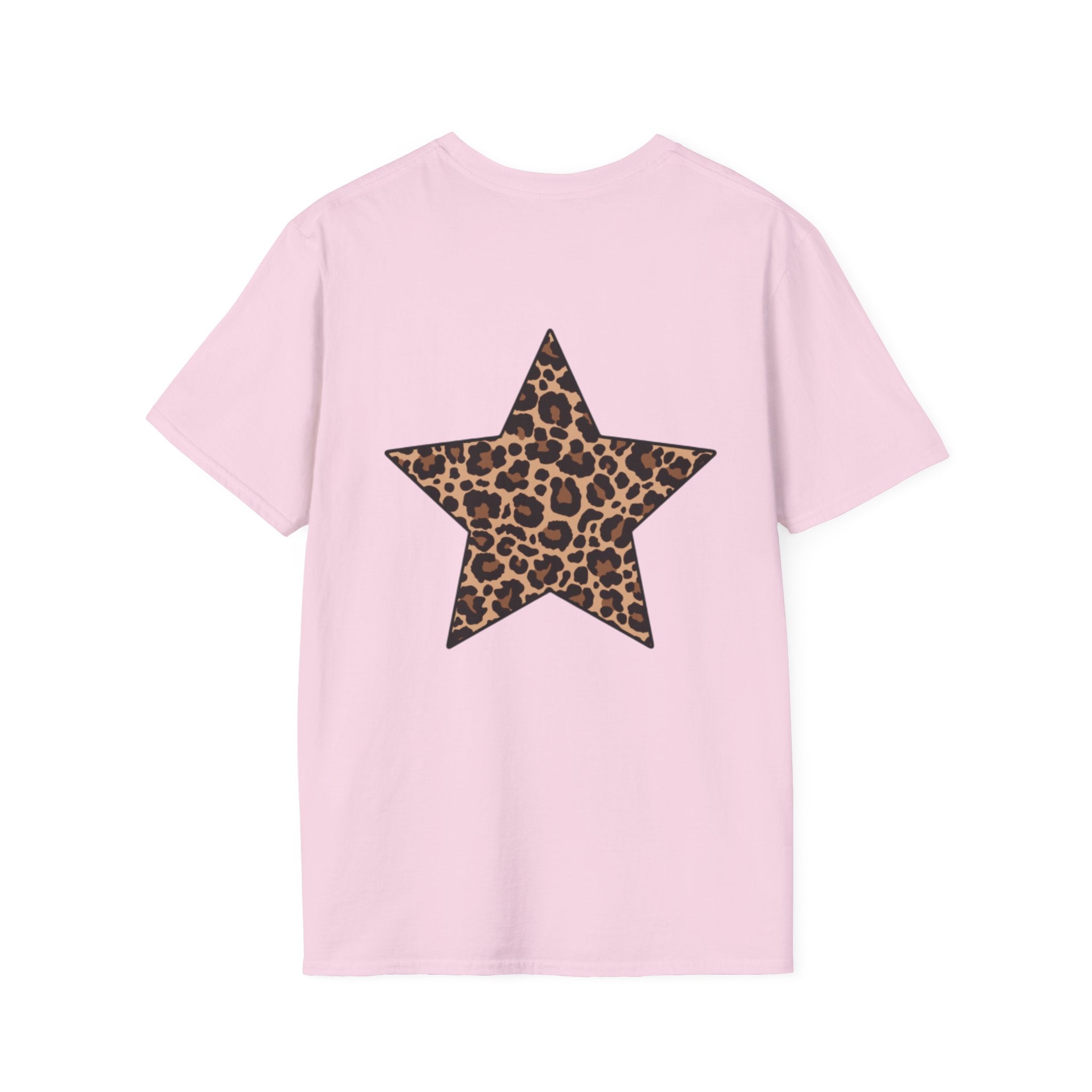 Leopard Star T‑Shirt — Animal Print Stars Graphic Tee