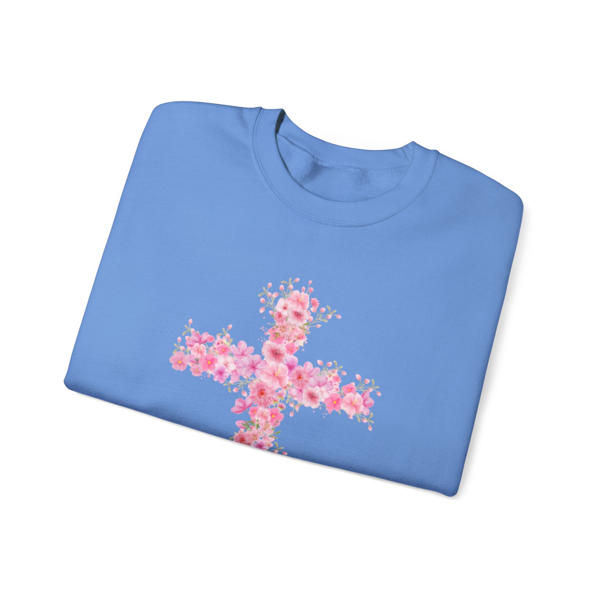 Flower Cross Crewneck Sweatshirt