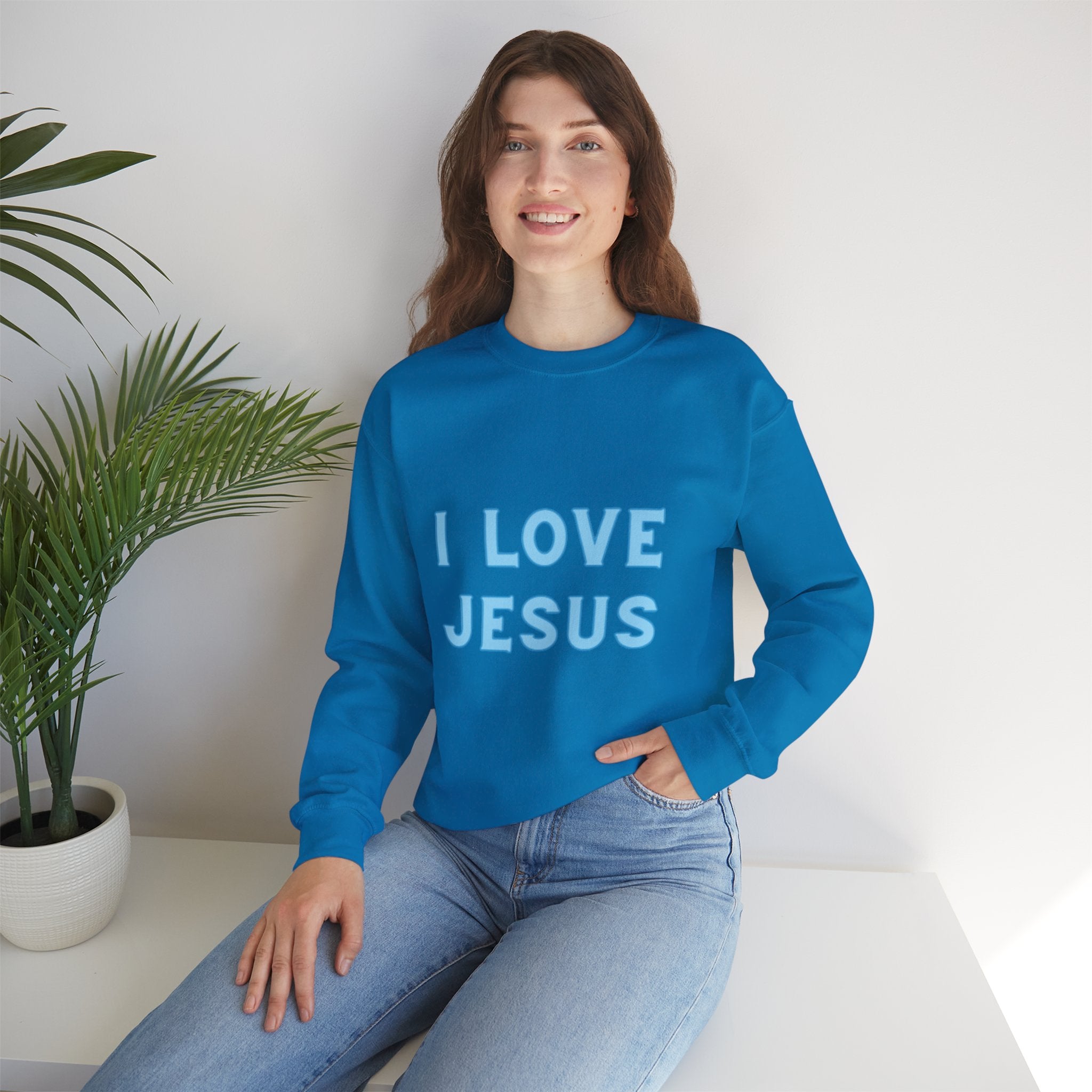 I Love Jesus Crewneck Sweatshirt