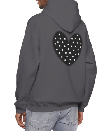 Polka Dot Heart Hoodie