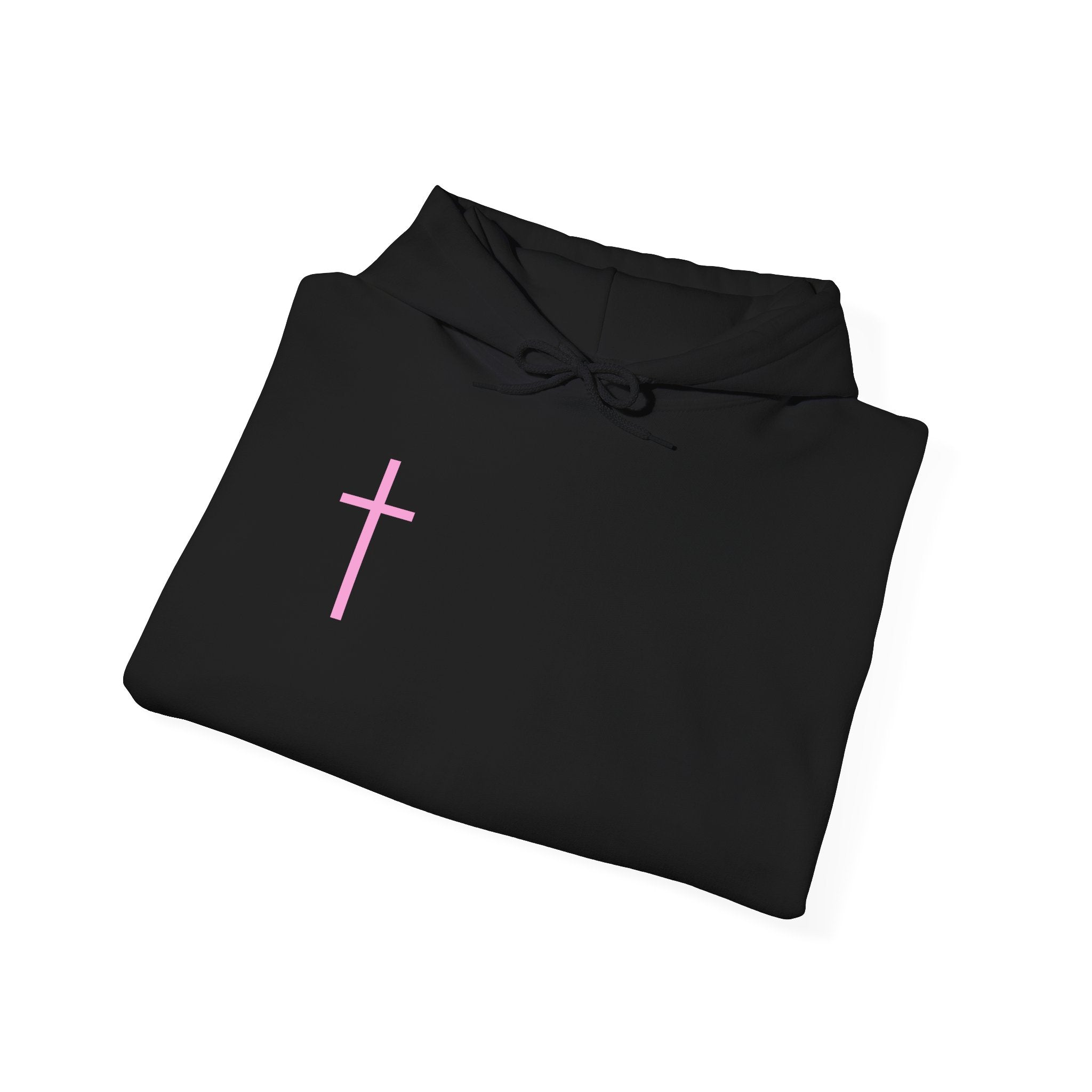 Jesus Loves You Hoodie — Pink Cross Christian Faith Pullover