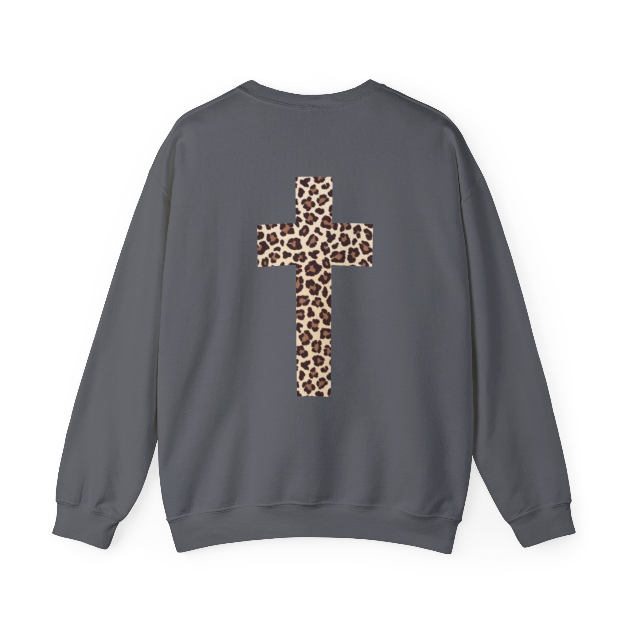 Leopard Cross Crewneck Sweatshirt