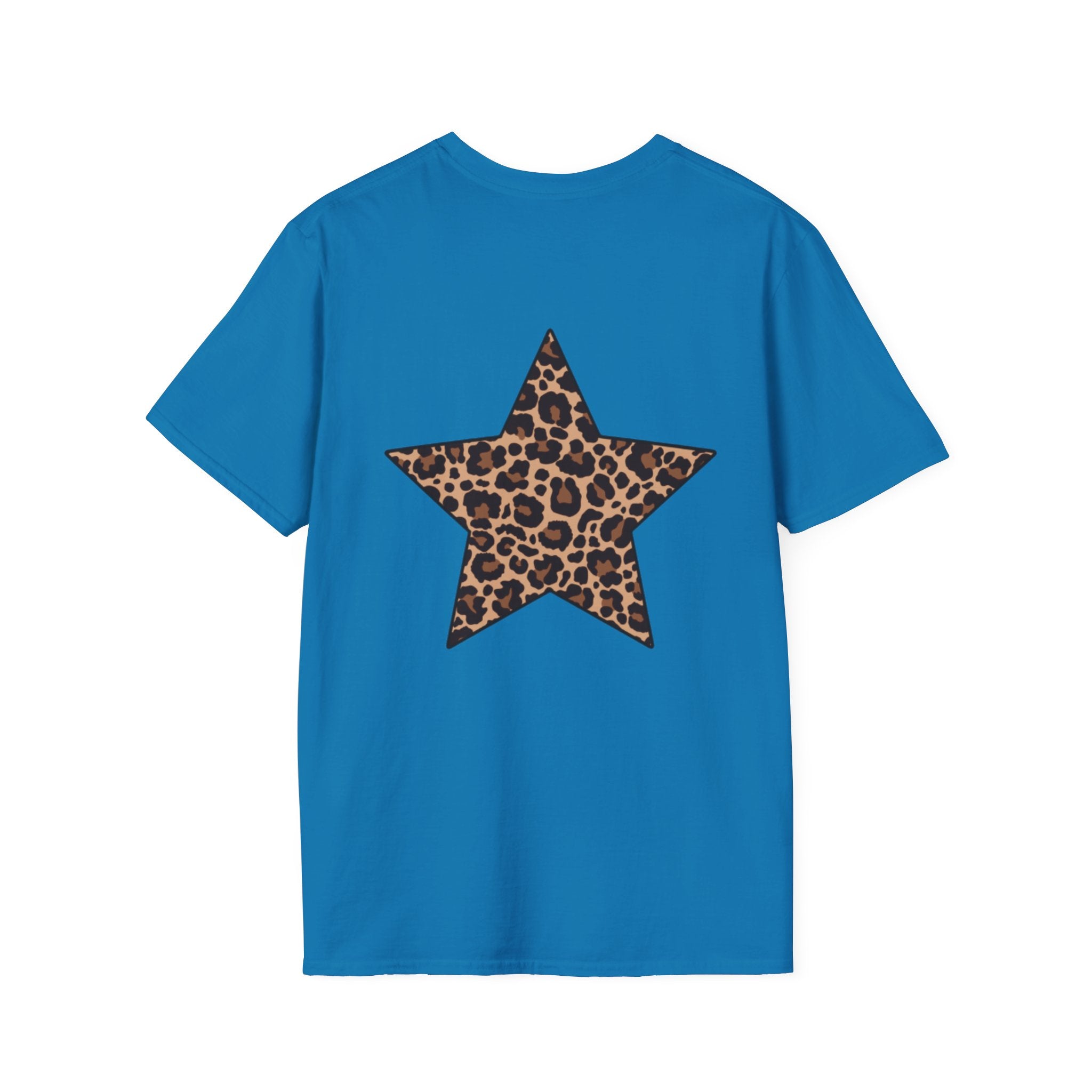 Leopard Star T‑Shirt — Animal Print Stars Graphic Tee