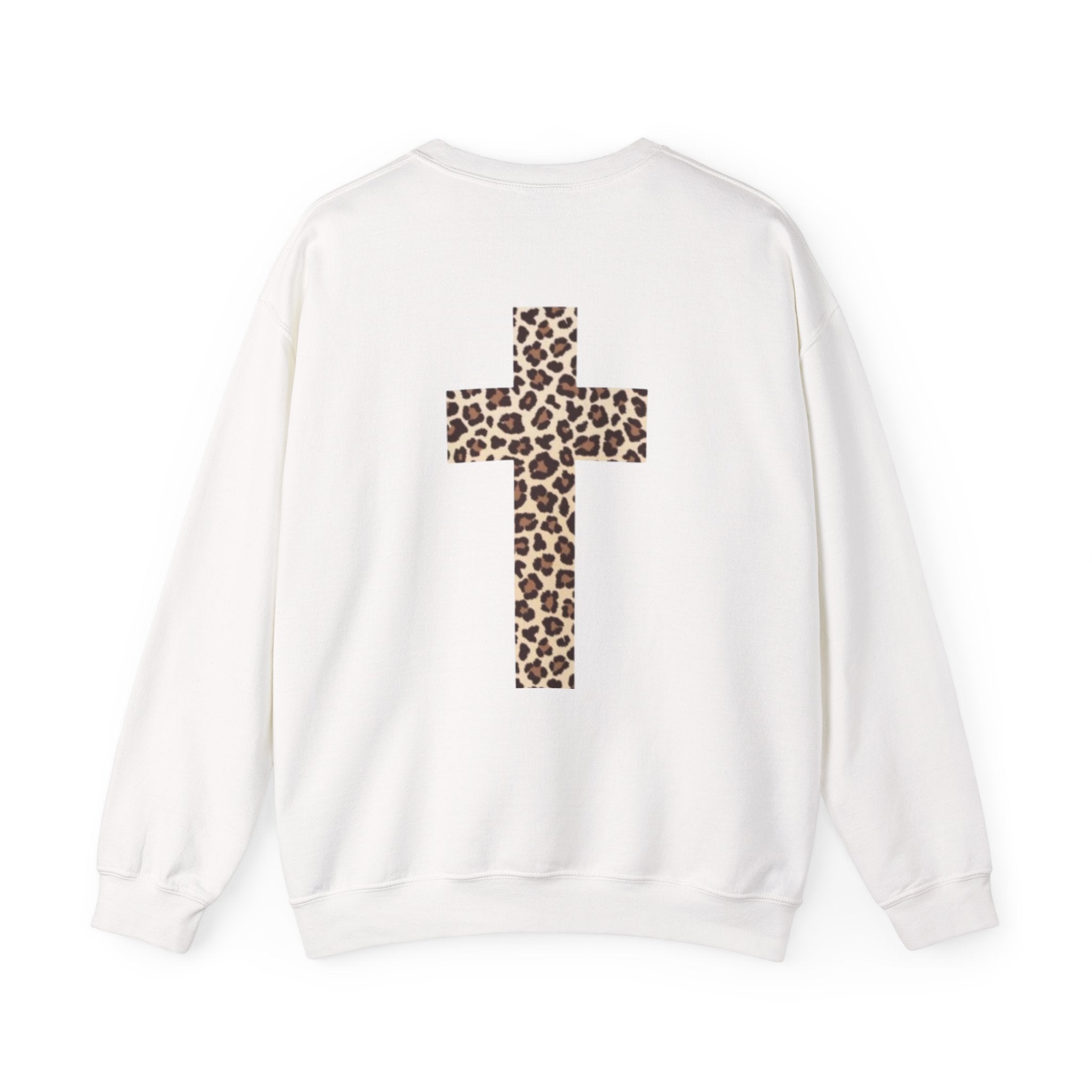 Leopard Cross Crewneck Sweatshirt