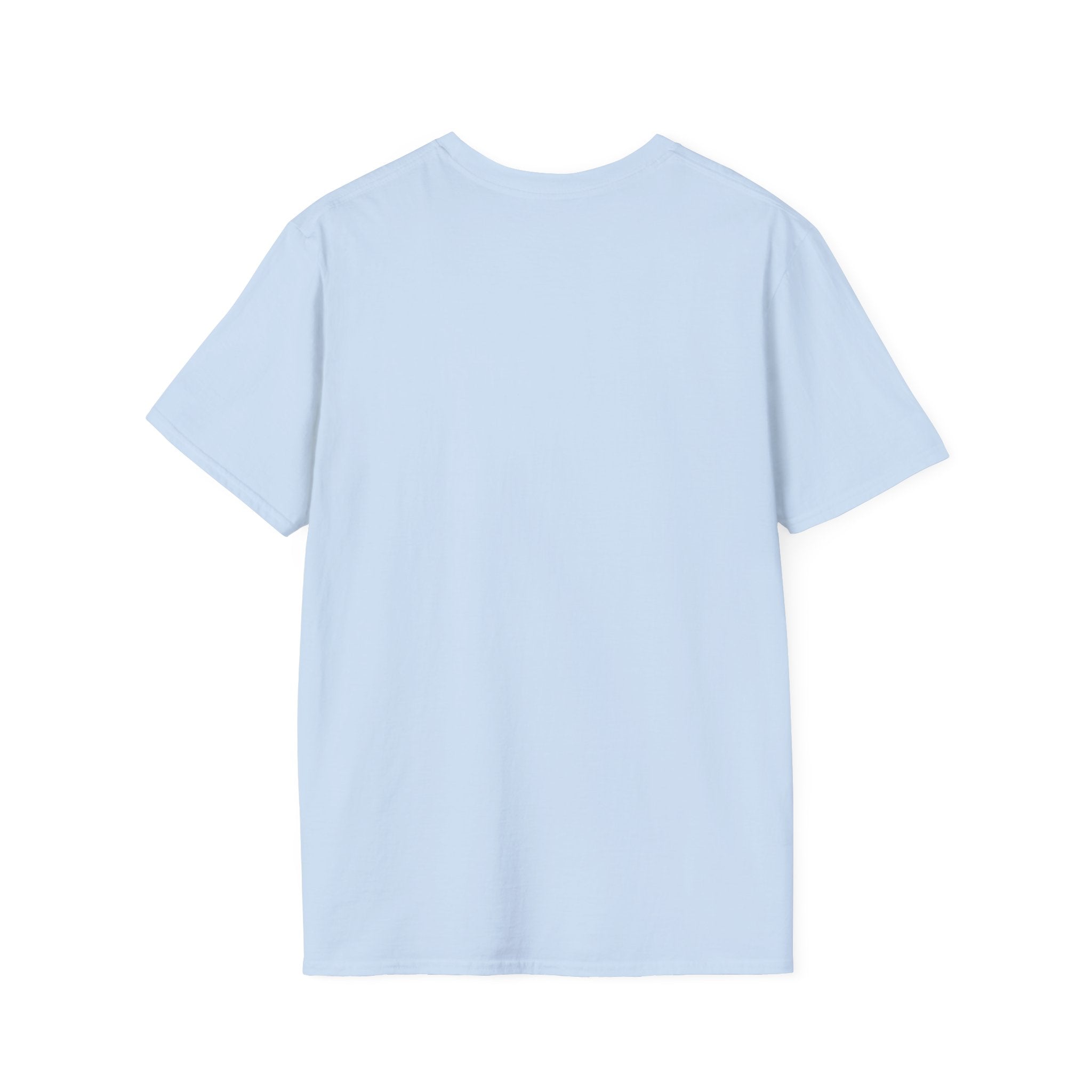 Floral Cross Tee — Light Blue Christian Graphic T-Shirt