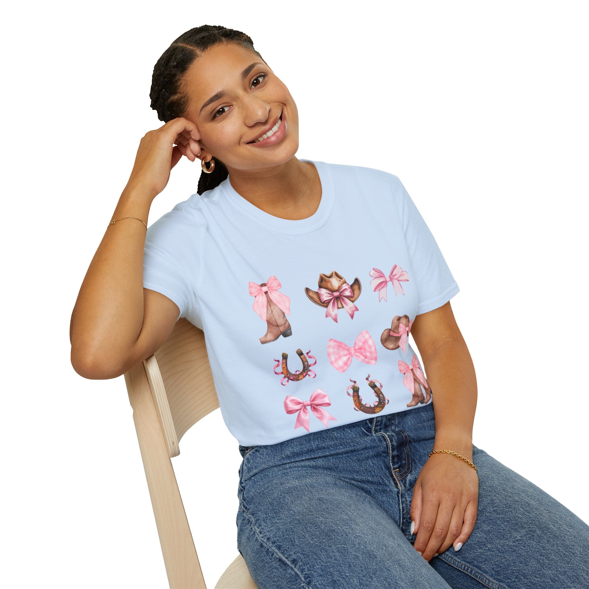 Cowgirl Pink Bows T-Shirt