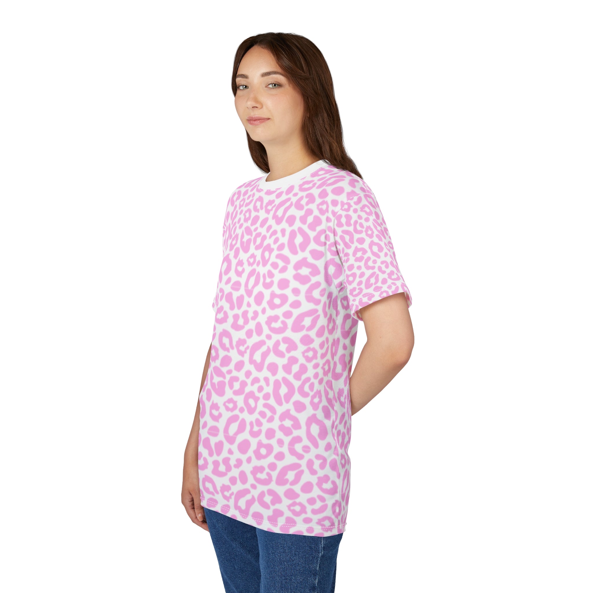 Pink Leopard Print All-Over Tee
