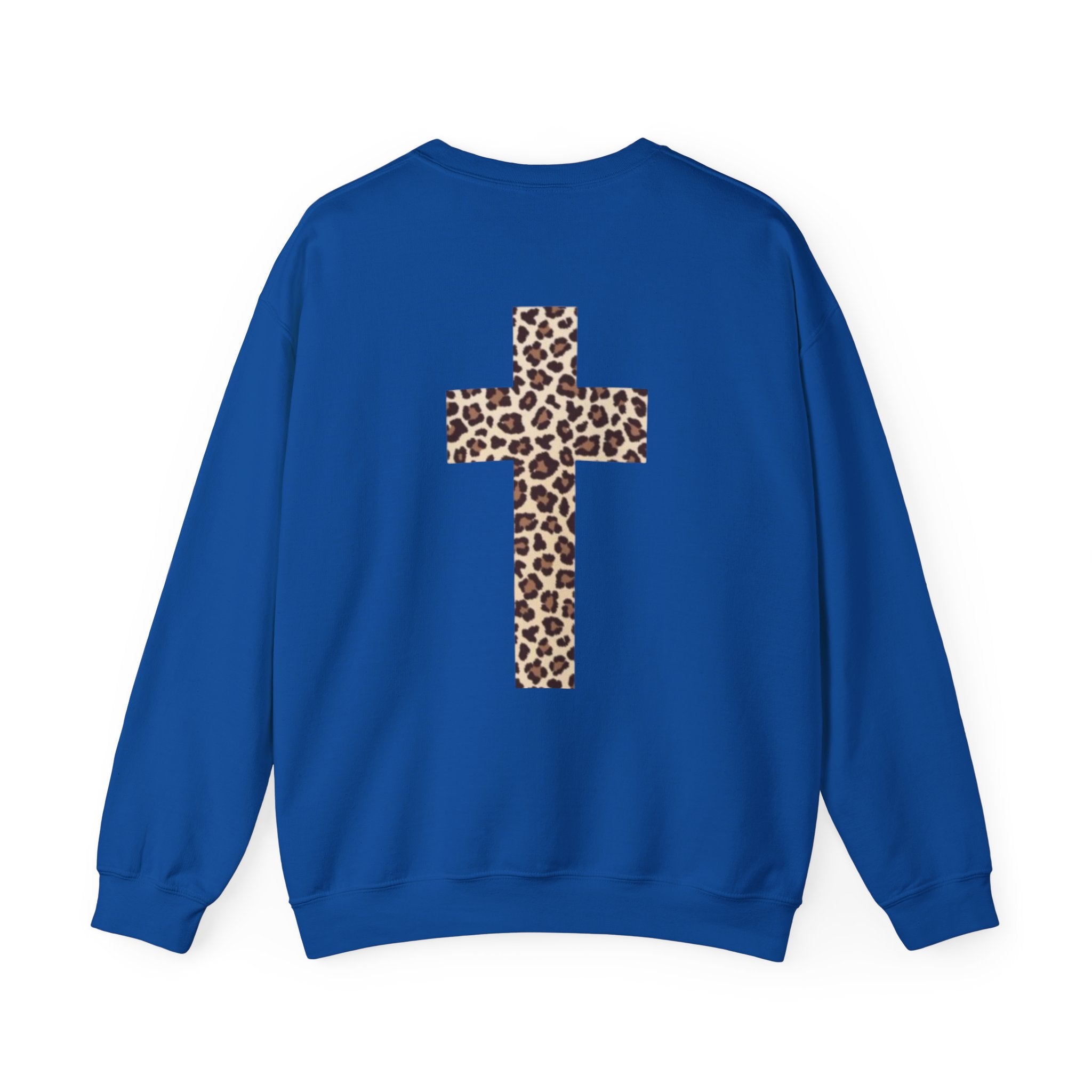 Leopard Cross Crewneck Sweatshirt