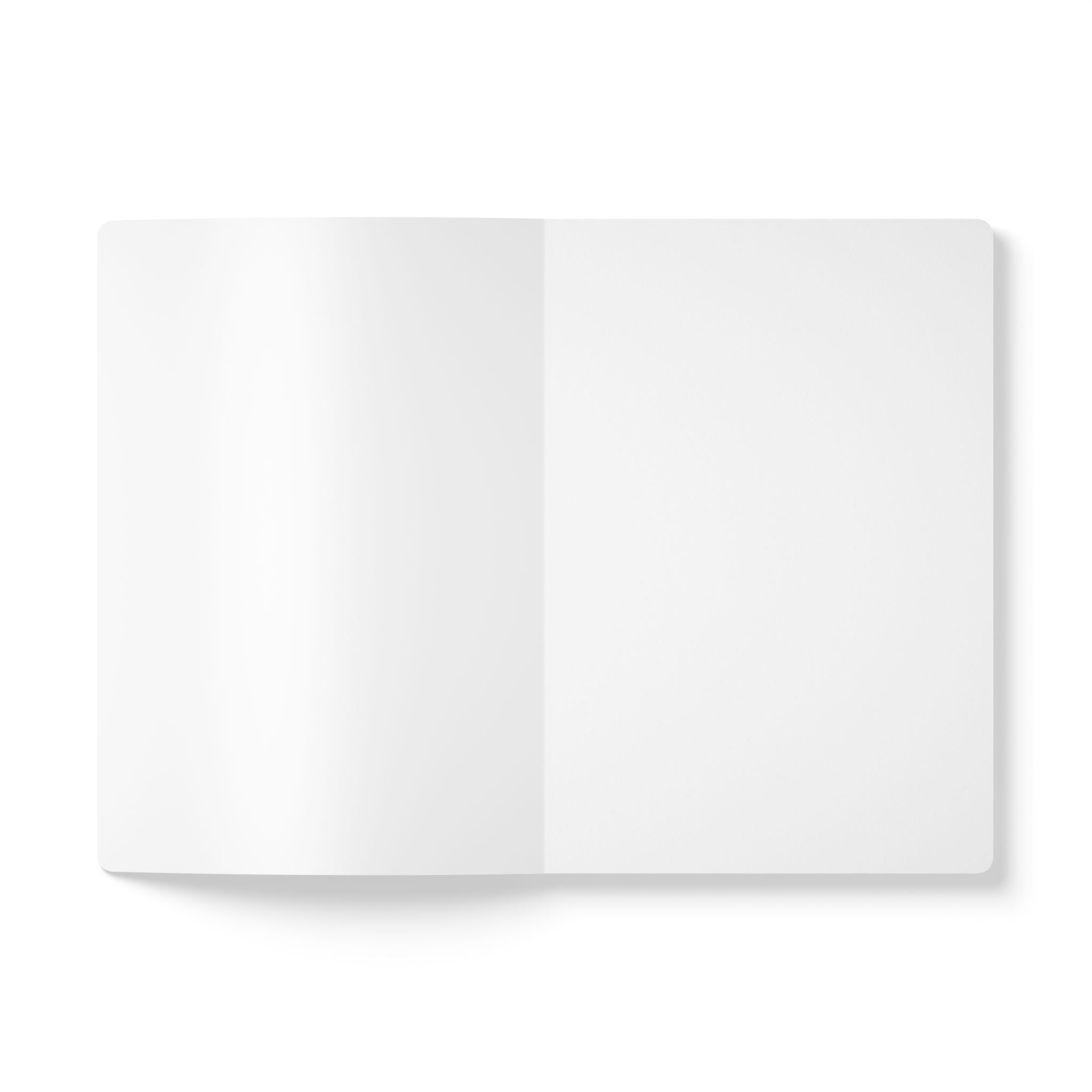 Blue Floral Notebook — Softcover Journal with 'Notebook' Cover