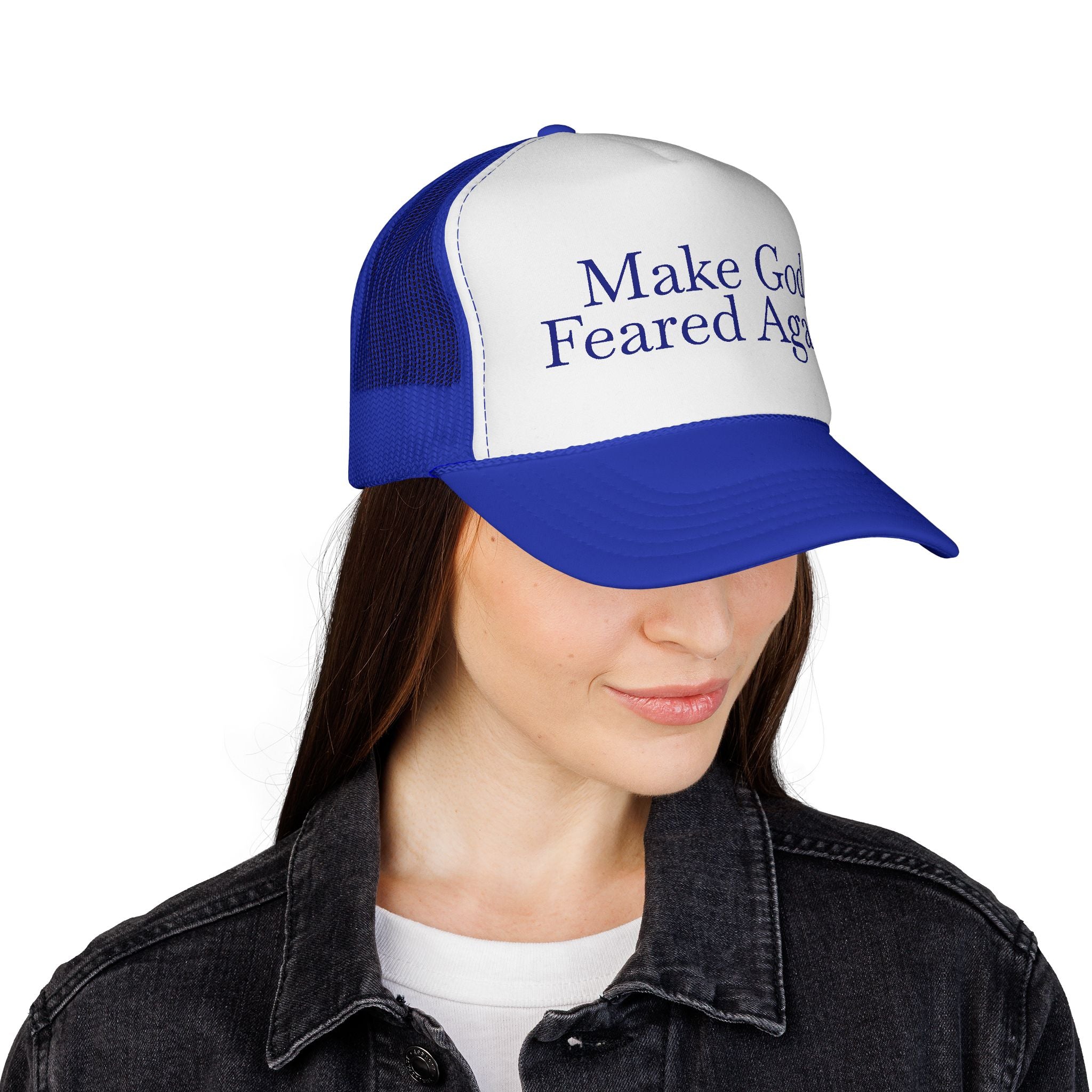Make God Feared Again Trucker Hat – Bold Christian Message Cap