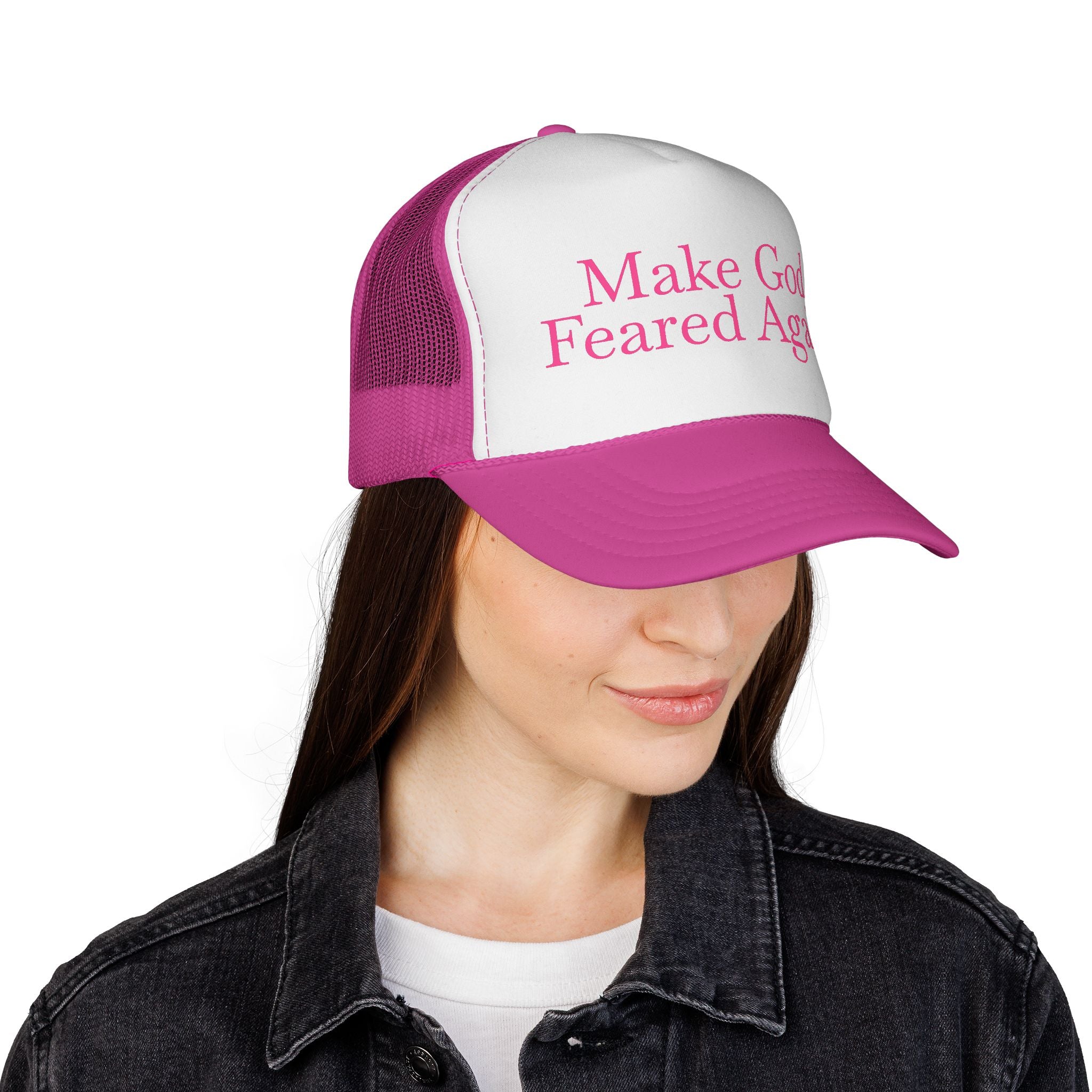 Make God Feared Again Trucker Hat – Bold Christian Message Cap