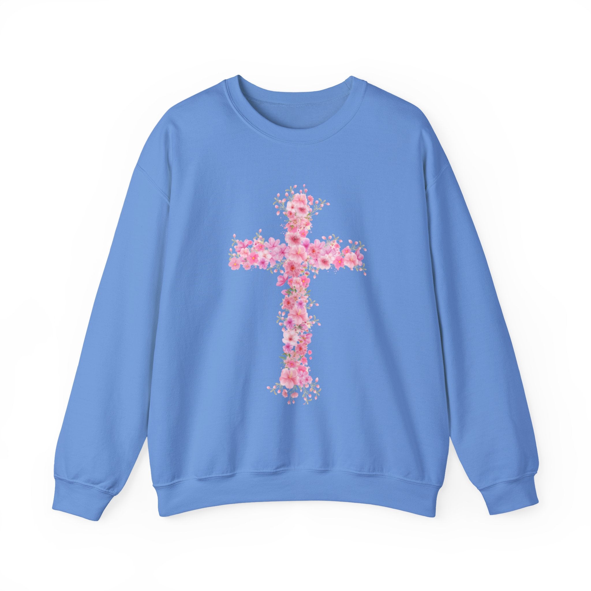 Flower Cross Crewneck Sweatshirt