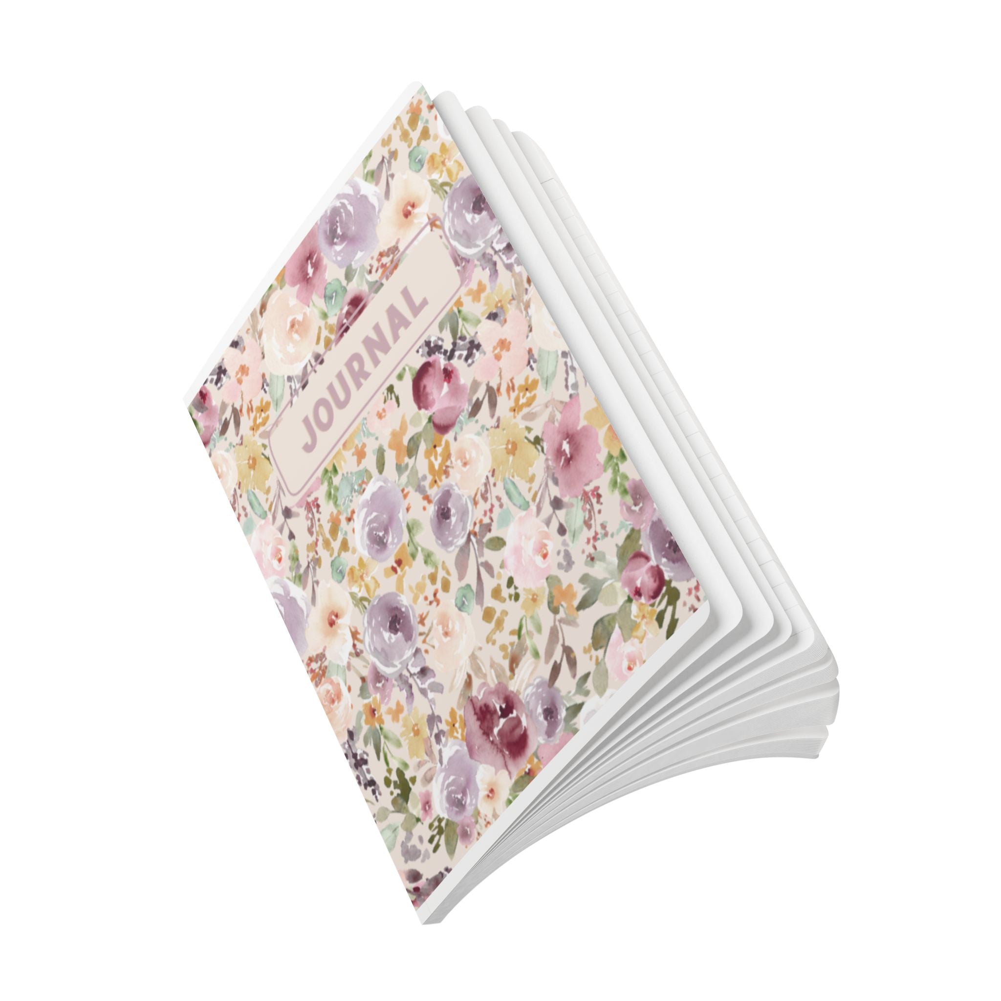Floral Watercolor Softcover Journal
