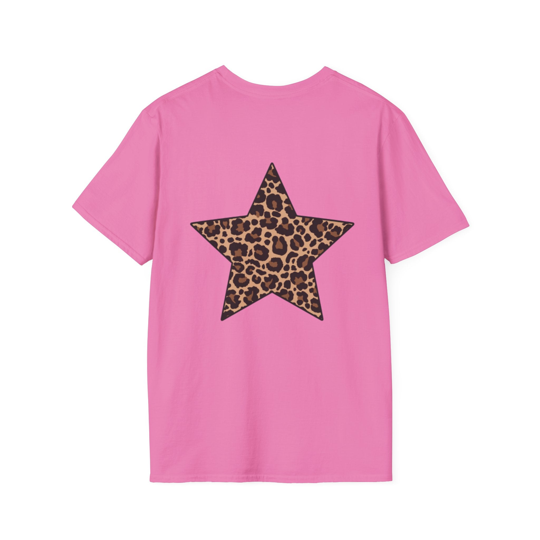 Leopard Star T‑Shirt — Animal Print Stars Graphic Tee