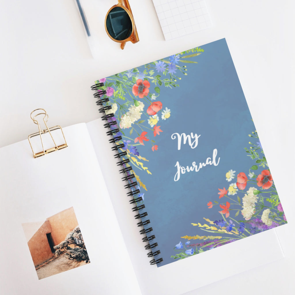 Floral My Journal Spiral Notebook