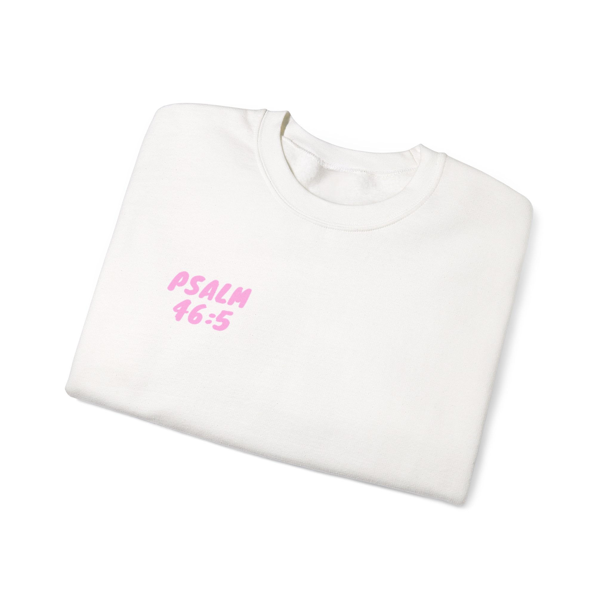 Crewneck Sweatshirt — "God Is Within Her She Will Not Fall"