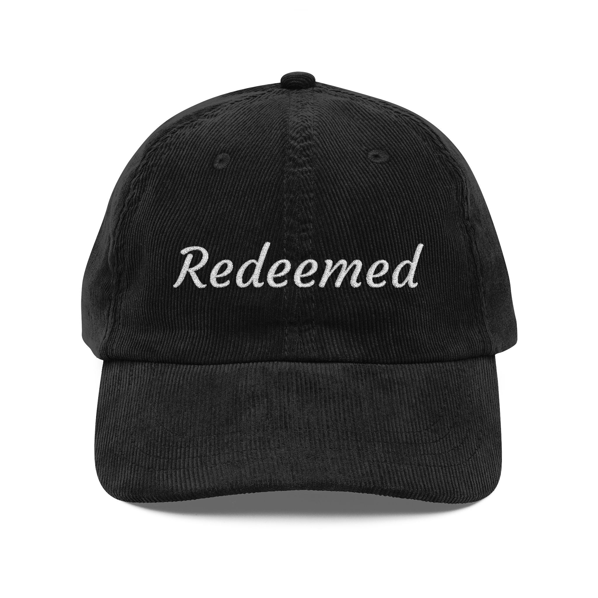 Redeemed Embroidered Corduroy Cap