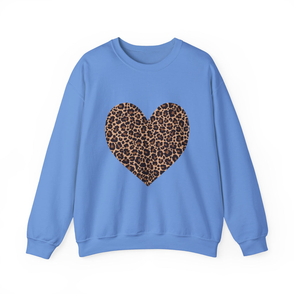 Leopard Heart Crewneck Sweatshirt