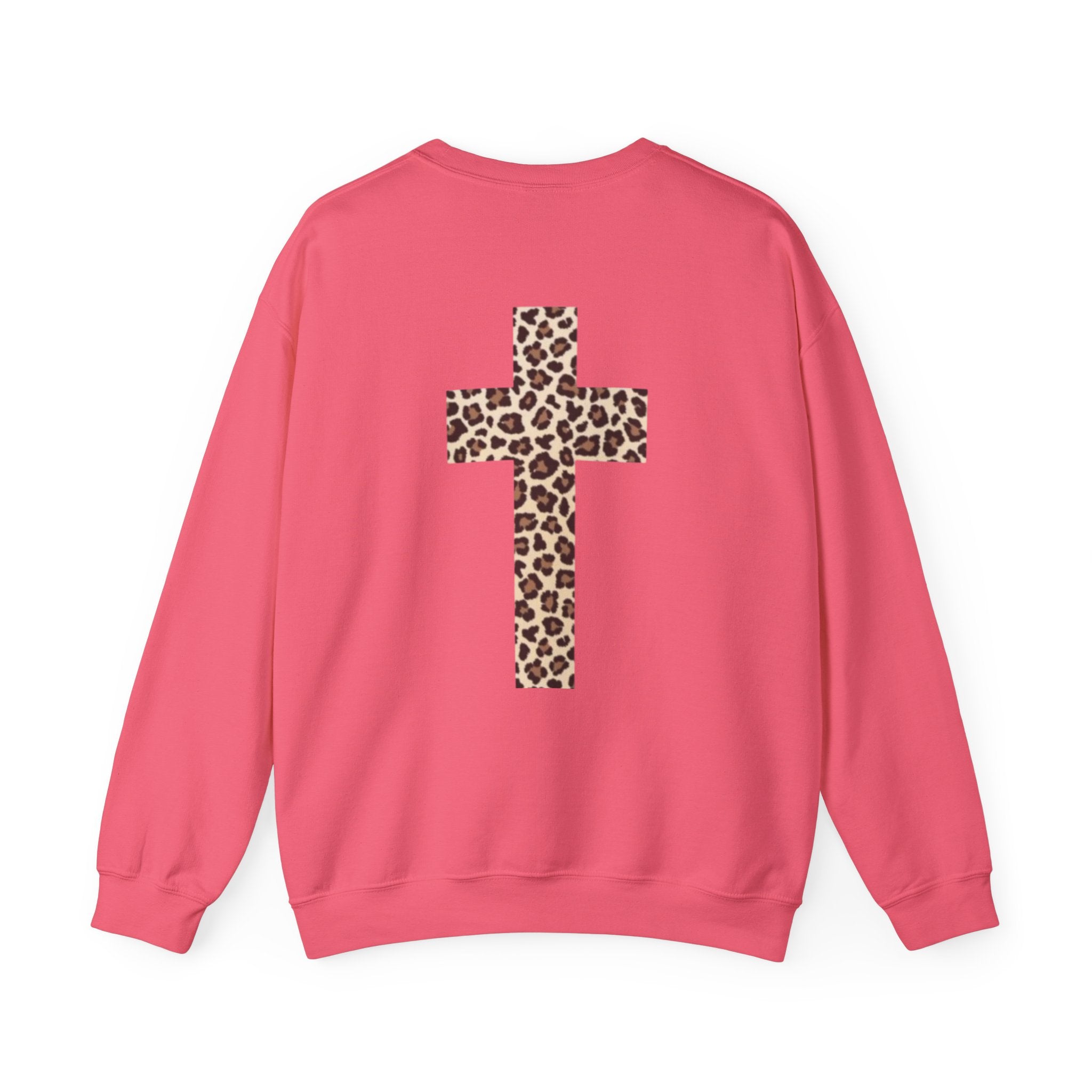Leopard Cross Crewneck Sweatshirt