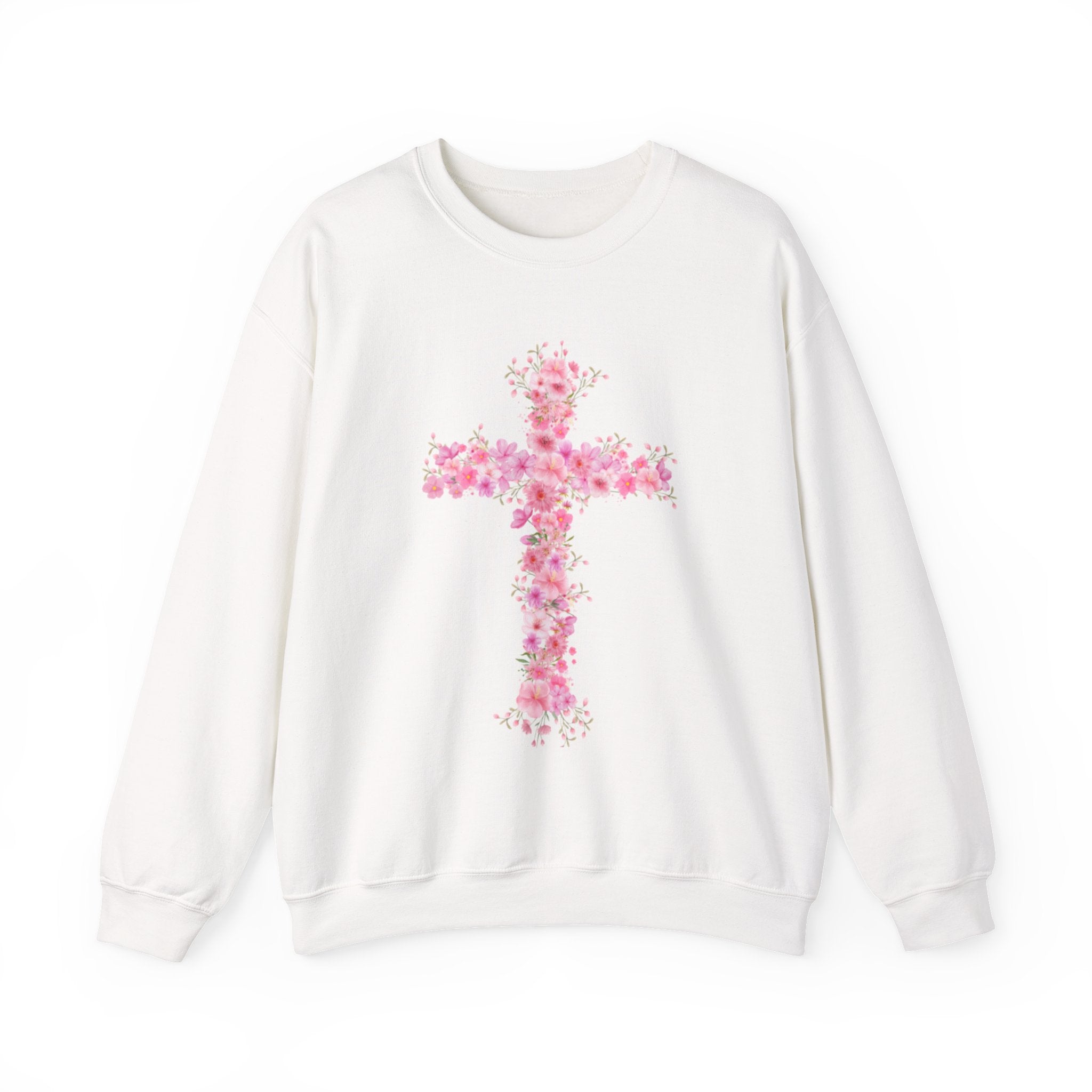 Flower Cross Crewneck Sweatshirt