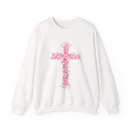 Flower Cross Crewneck Sweatshirt